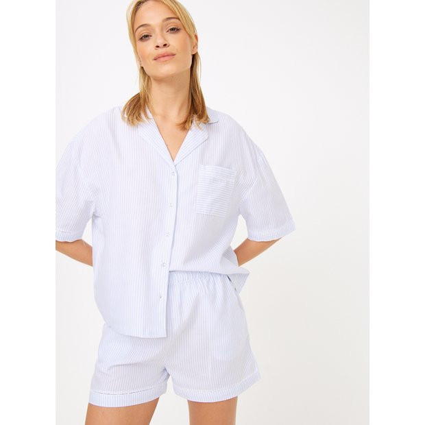 Buy Blue Stripe Traditional Pyjamas  14 | Pyjamas | Tu | Tu Clothing