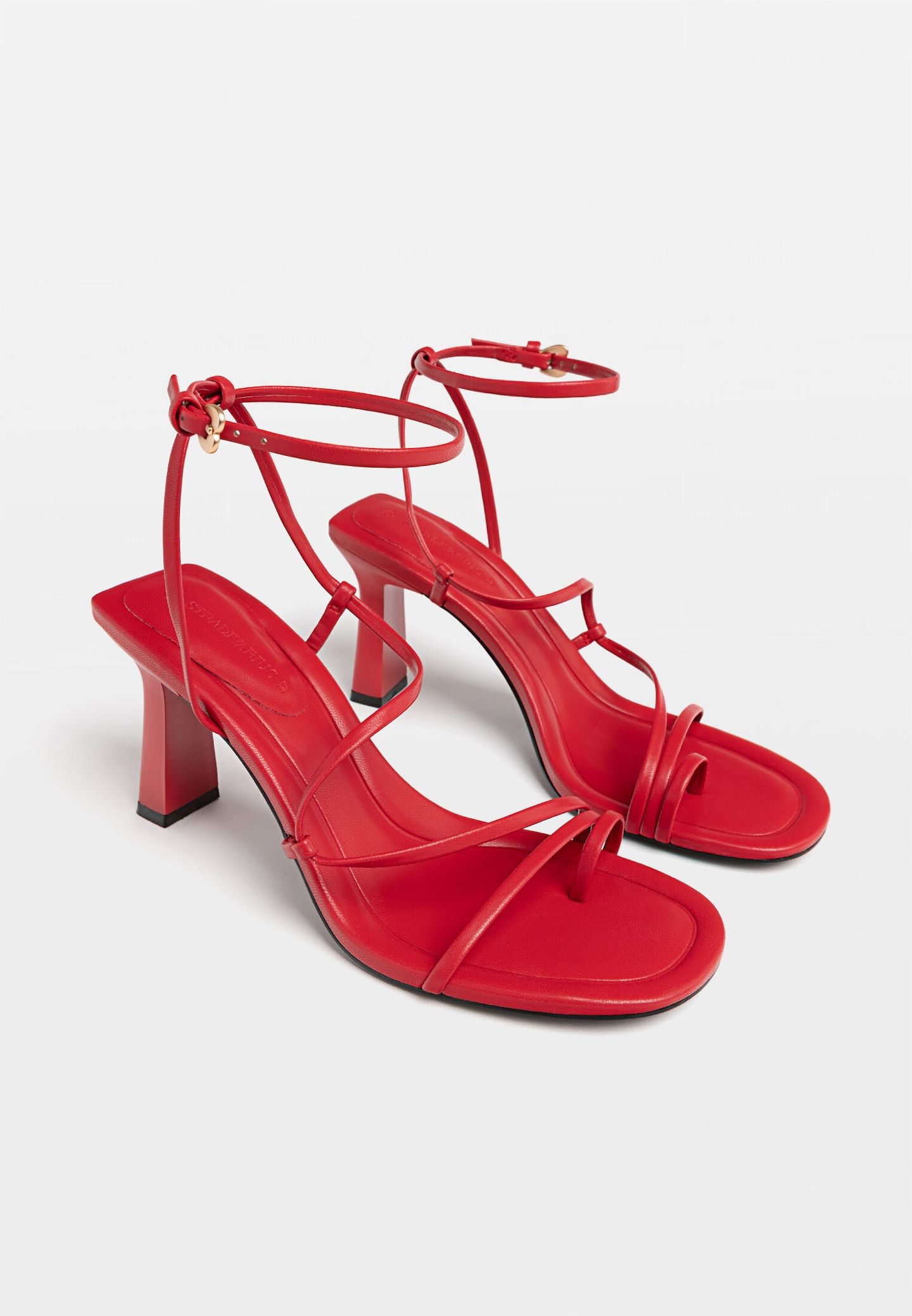 Multi-strap heeled sandals - Women's fashion | Stradivarius United Kingdom | Stradivarius (UK)