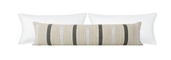 The XL Lumbar : Sahara Chenille // Natural | velvet pillow | natural pillow | long lumbar | desig... | Etsy (US)