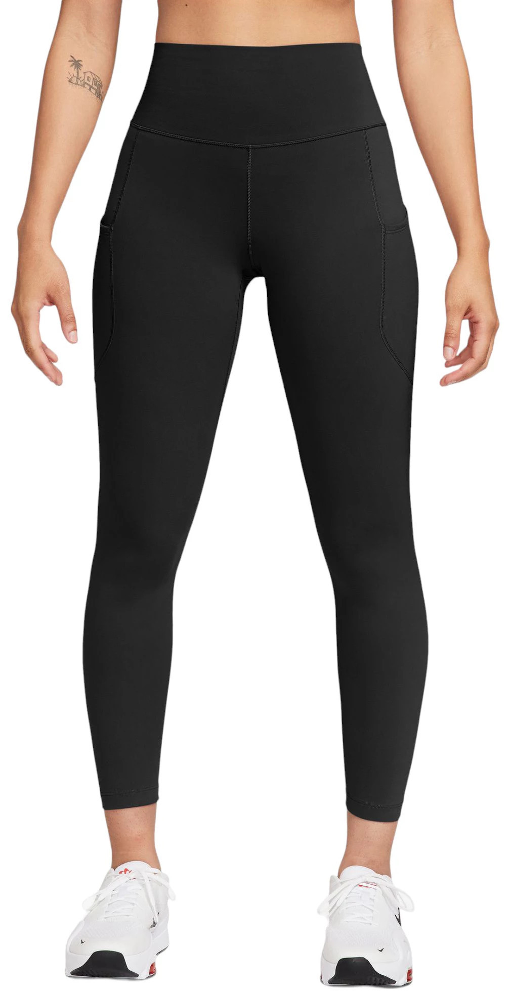 Nike Women's One High-Waisted 7/8 Leggings with Pockets, XXL, Black | DICK'S Sporting Goods
