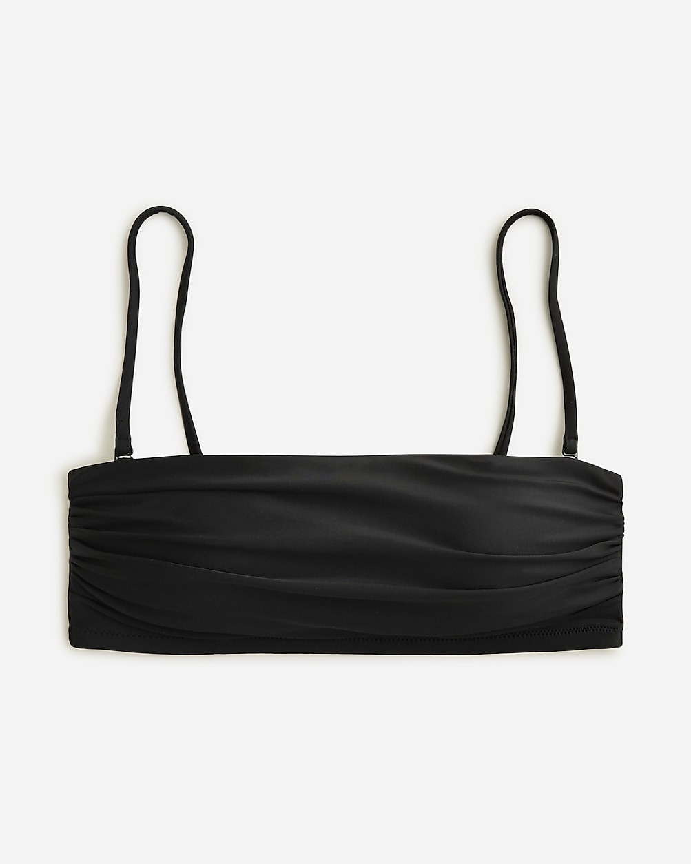 Ruched bandeau bikini top | J. Crew US