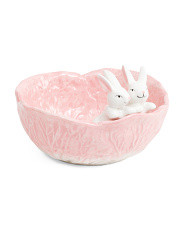 2 Figural Bunnies Cabbage Bowl | Easter | Marshalls | Marshalls