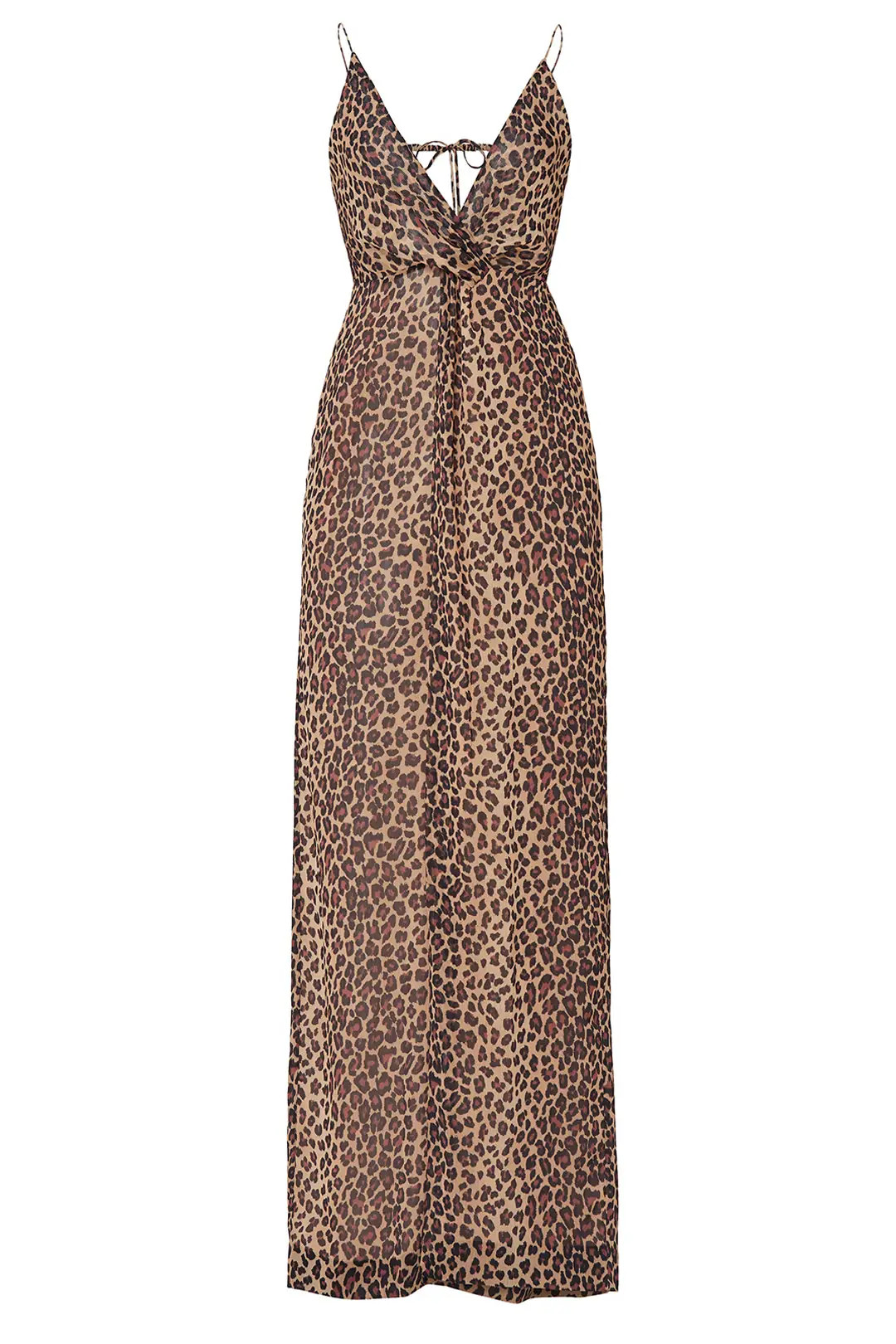 Leopard Print Tie Back Jumpsuit | Rent The Runway