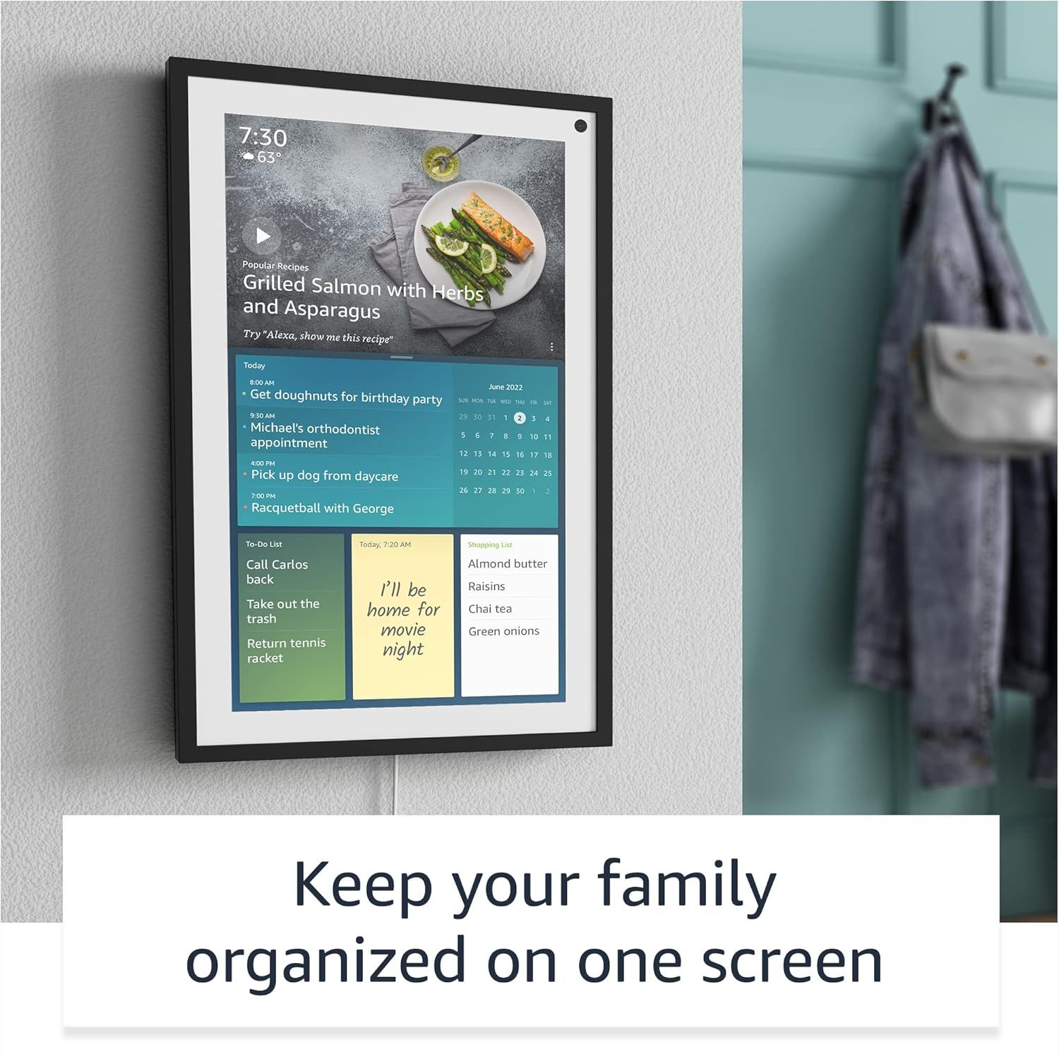 Echo Show 15, Full HD 15.6" smart display for family organization with Alexa | Amazon (US)