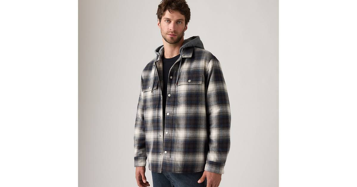 Francisco Sherpa Flannel Jacket - Grey | Levi's® US | Levi's US
