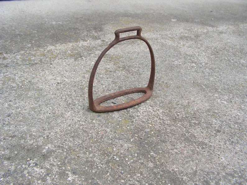 Hand Forged Rust Iron Stirrup 1900s, Antique Equestrian Decor - Etsy | Etsy (Global)