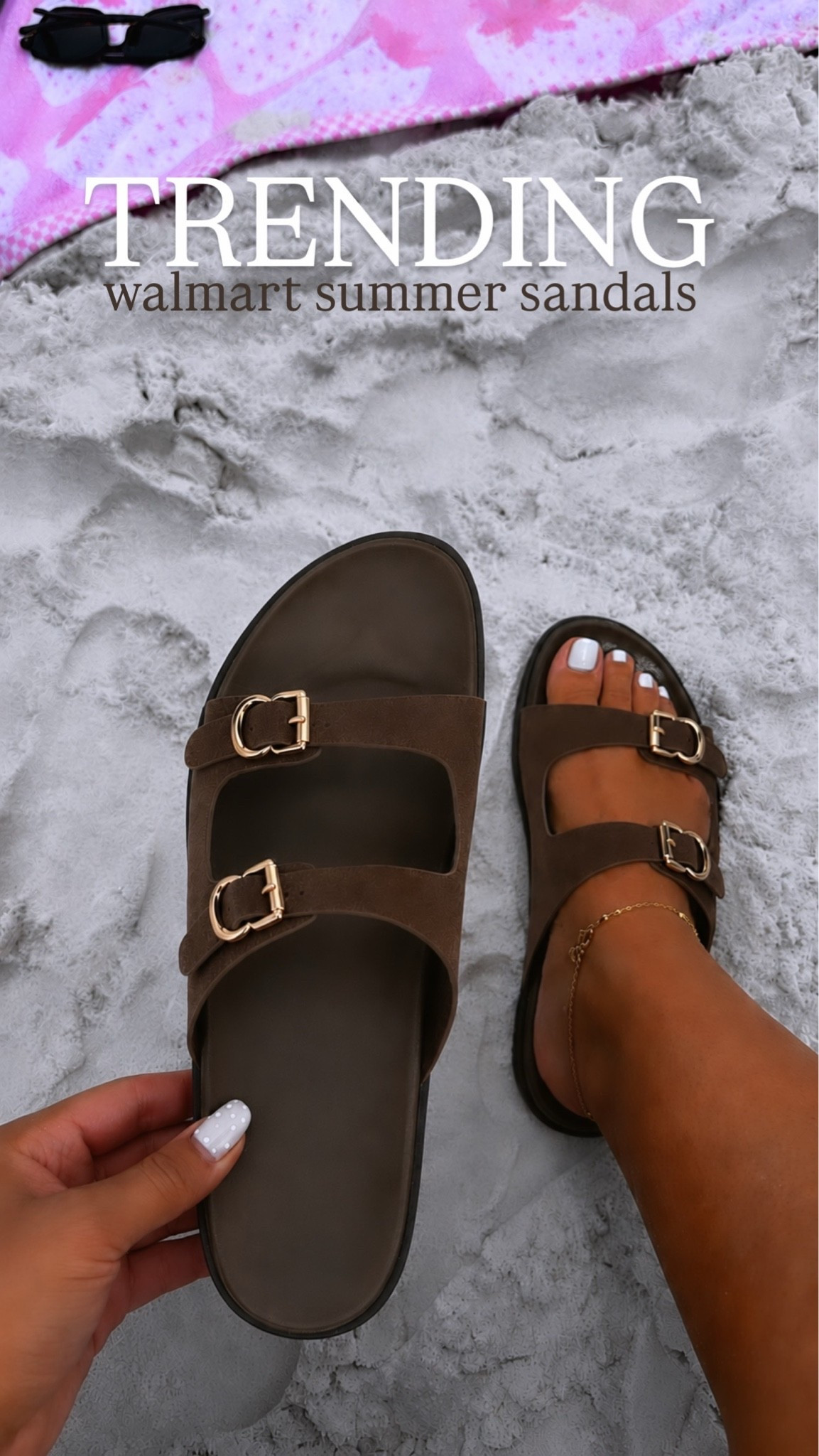 Walmart summer sandals! So comfy and cute

#LTKgrwm #LTKOver40 #LTKSeasonal