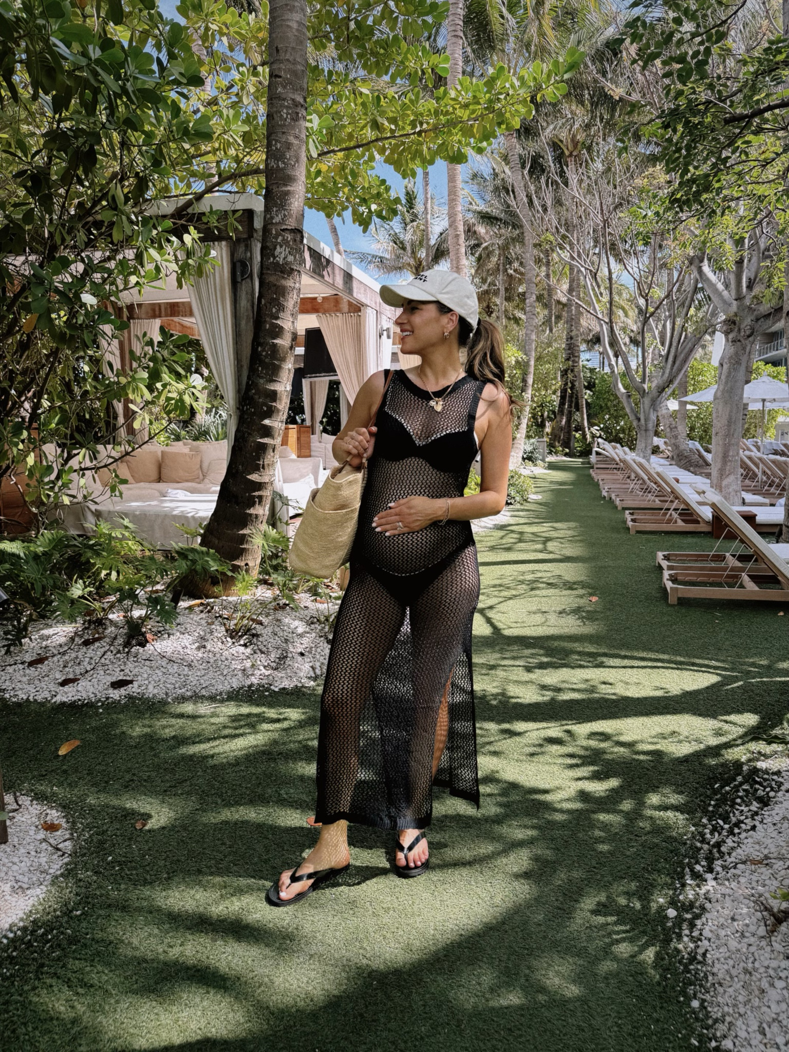 Miami OOTD// enjoying my baby moon! Love this coverup that I can keep wearing even after pregnancy! 

#LTKTravel #LTKBump #LTKSwim