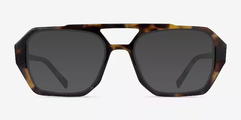 Hotel - Aviator Spotty Tortoise Frame Prescription Sunglasses | Eyebuydirect | EyeBuyDirect.com