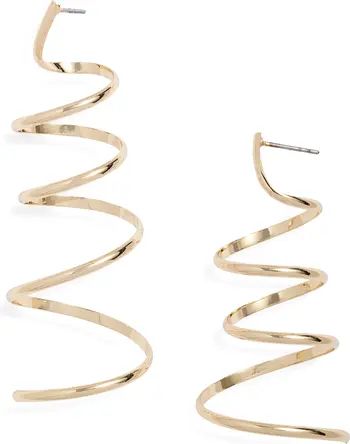 Asymmetric Spiral Drop Earrings | Nordstrom