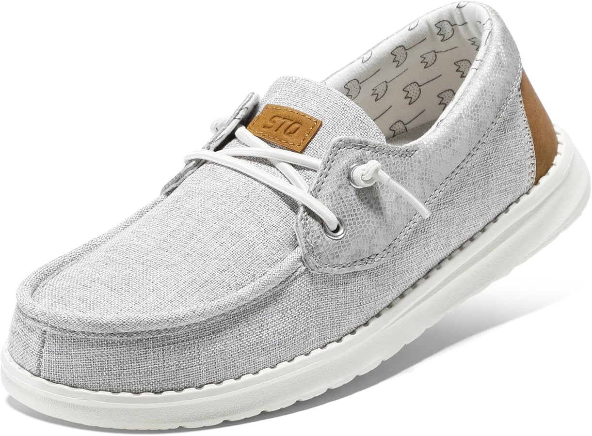 STQ Women's Boat Shoes with Orthopedic Insole Slip On Business Casual Shoes for Plantar Fasciitis... | Amazon (US)