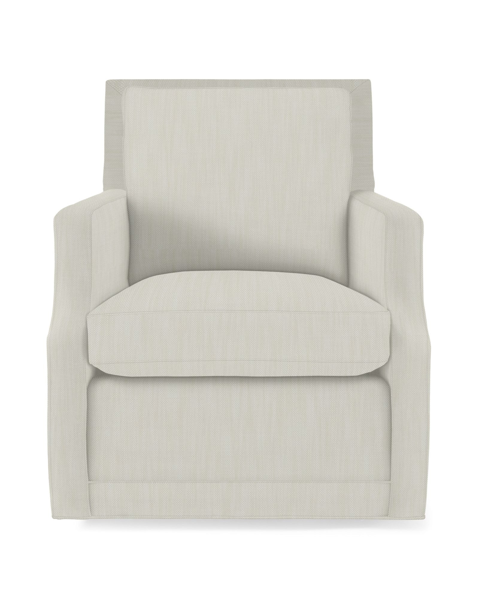 Grady Notch Arm Swivel Chair | Serena and Lily