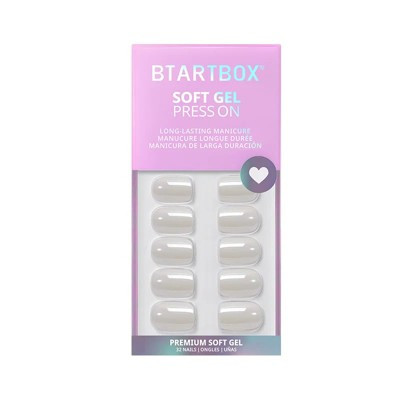 BTArtbox Press-On Nails - Vanilla Glazed - XS Square - 30ct | Target
