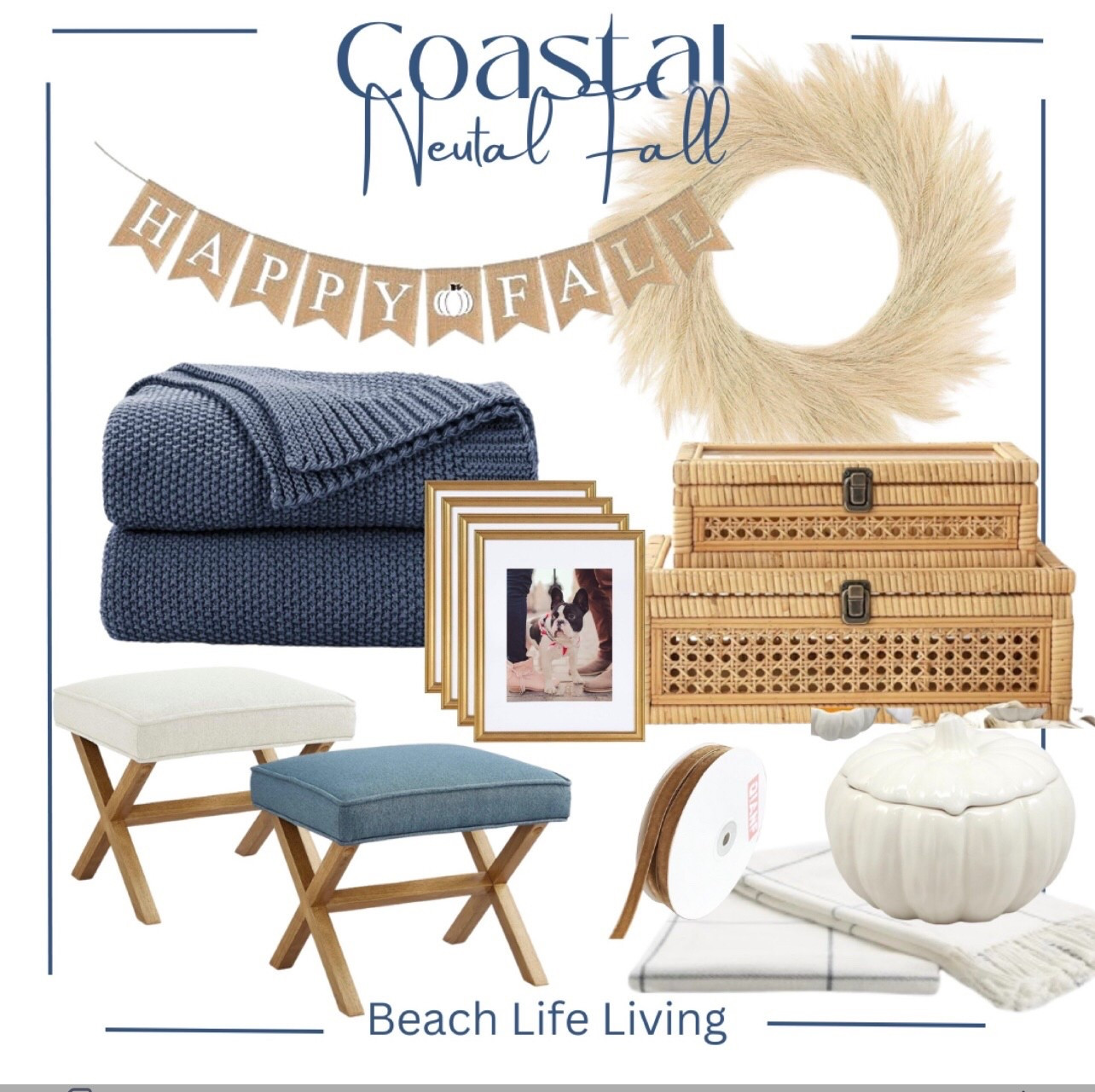 Coastal fall home decor on a budget. 

#LTKHome #LTKSeasonal #LTKHalloween