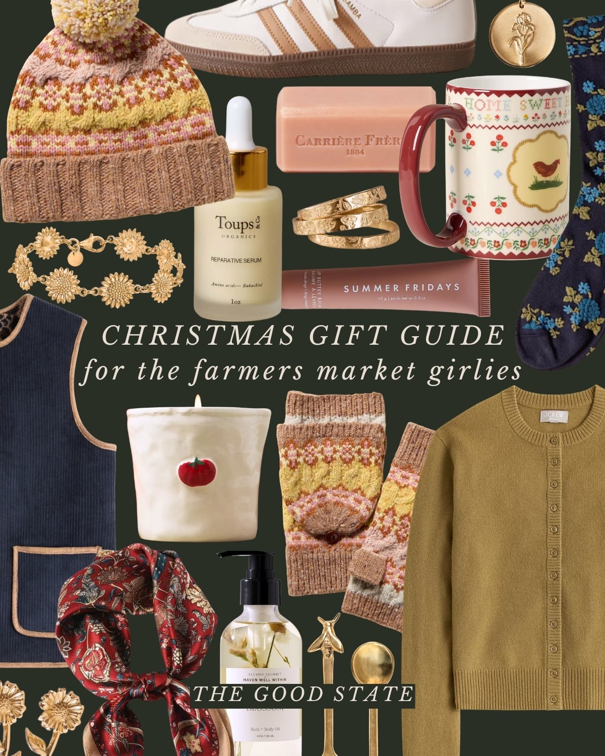 This collection is for the intentional gift givers. For those who deeply desire to give gifts that are meaningful and thoughtful. These gifts were carefully curated for those who make life beautiful—for the gardeners, homebodies, travelers, hostesses and for those who find joy in the everyday. For the girlies who love slow mornings at home wrapped in their favorite plaid throw blanket. The aroma of freshly brewed coffee filling every corner of their home and golden morning light dancing through the windows. For the farmers market ladies with sleepy eyes, their trusty barn coat and arms full of seasonal produce and flowers. These gift ideas are for the hosts who live for the reward of a full home and crowded table. For the gardeners and florists. The ones who appreciate little luxuries like the flickering flame of a holiday candle, a peaceful skincare routine and cozy cashmere socks on a chilly winter day. For the homesteader who has piles of quilts in her closet and endless sourdough loaves for her family and neighbors. These are more than just gifts—they’re tangible ways to tell love ones, “I see you and I love you”. “I see the desires of your heart and the season of life you’re in and I celebrate you”. #nichegifts #giftideas #giftsforher #giftguide #uniquegifts #uniquegiftideas #farmersmarket #marthastewart #gardeninglove #slowliving #slowmorning #ralphlaurenchristmas #ralphlauren

#LTKFindsUnder50 #LTKSaleAlert #LTKGiftGuide
