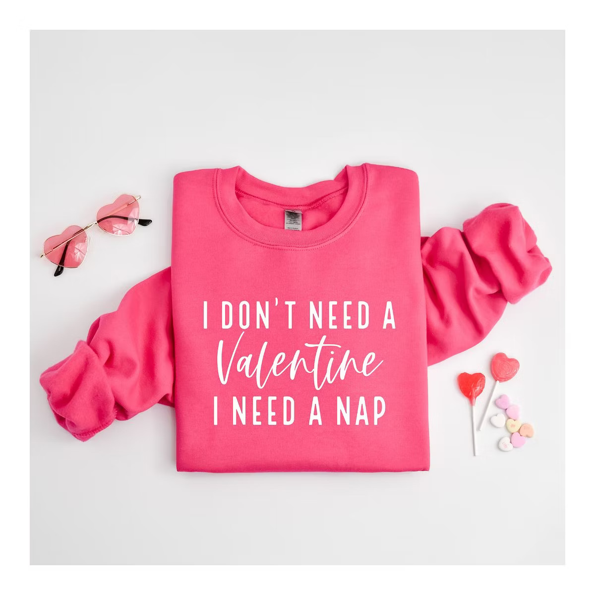 Simply Sage Market Women's Graphic Sweatshirt I Don't Need A Valentine | Target