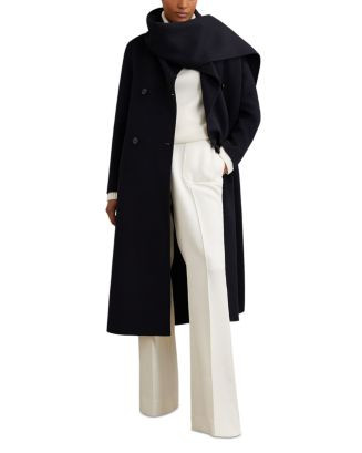 Wool Blend Long Scarf Blindseam Coat | Bloomingdale's (US)