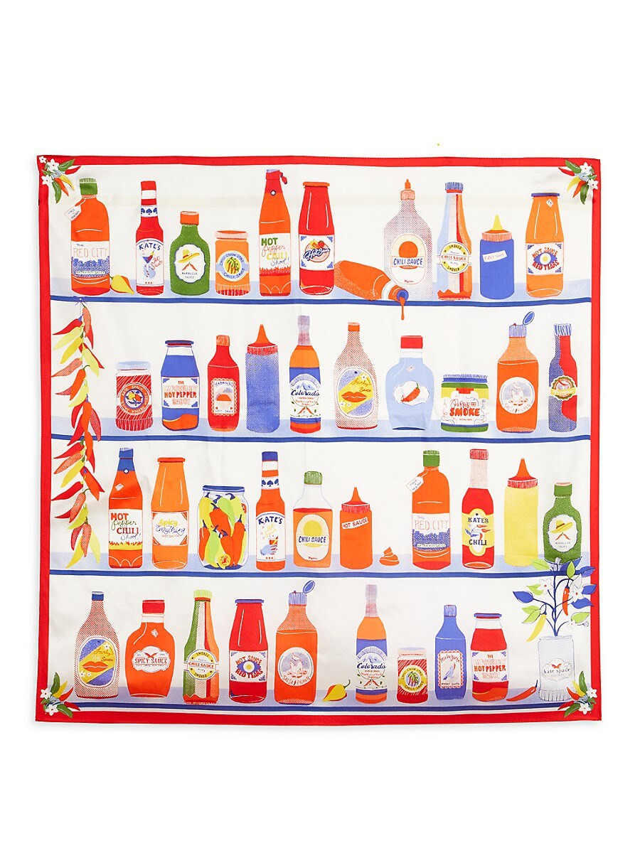 Kate Spade New York Women's Hot Sauce Silk Scarf - Red Multicolor | Saks Fifth Avenue OFF 5TH
