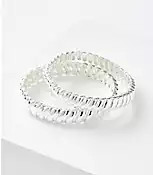 Twisted Metal Stretch Bracelet Set | LOFT