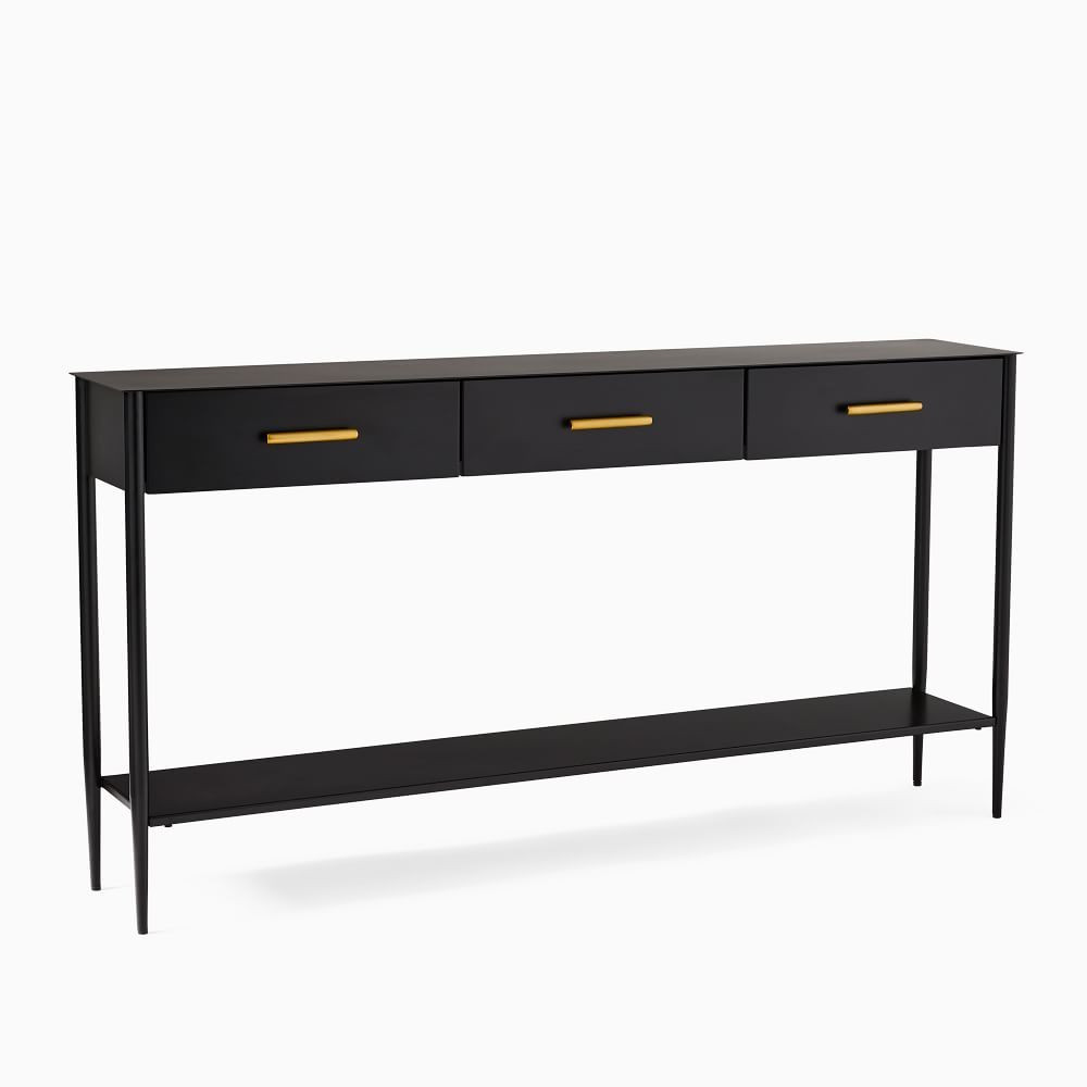 Metalwork 60&amp;quot; Console, Hot Rolled Steel | West Elm (US)