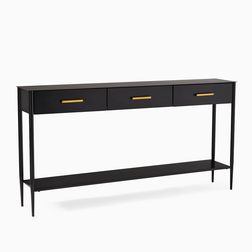Metalwork 42&amp;quot; Console, Hot Rolled Steel | West Elm (US)