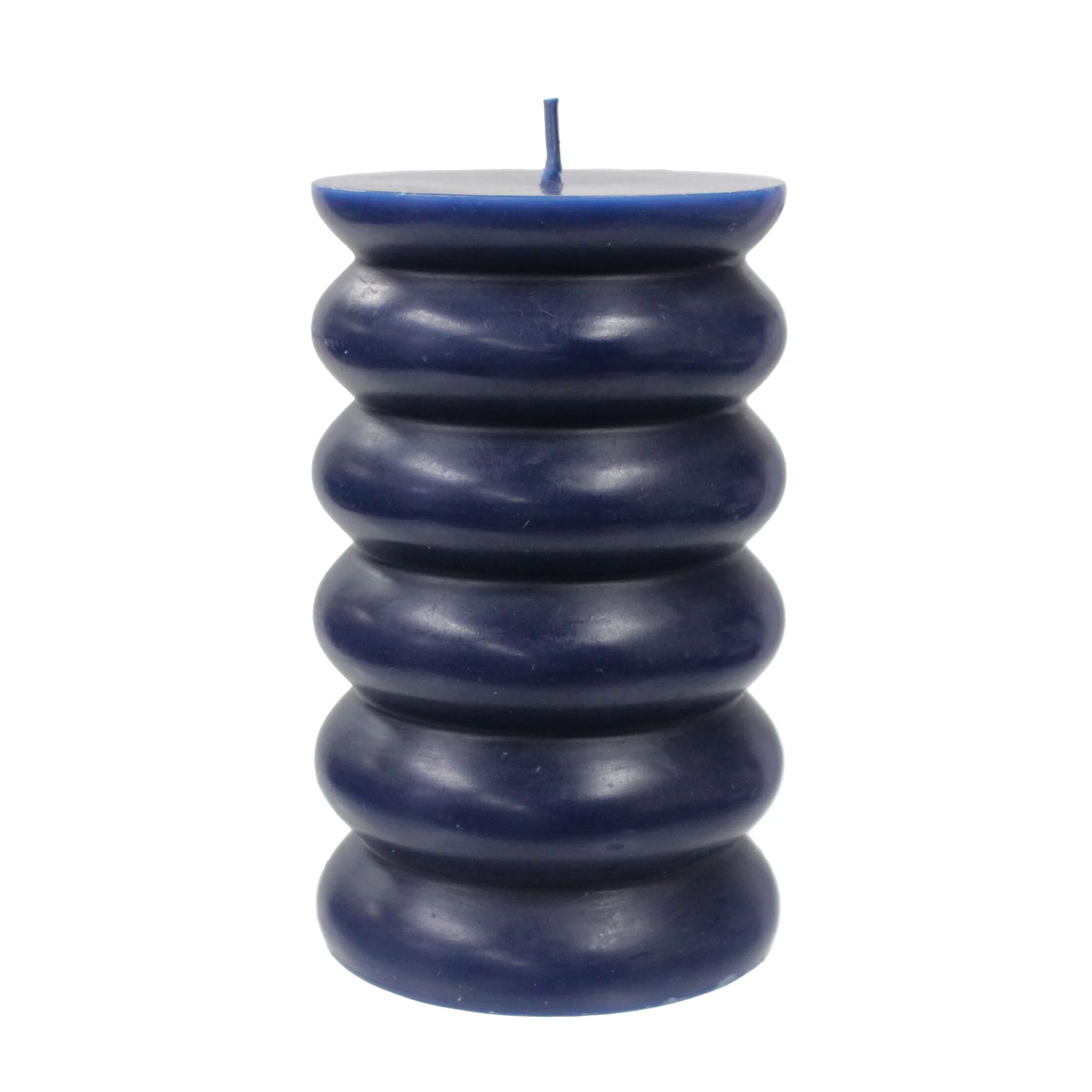 Better Homes & Gardens Unscented Bubble Pillar Candle, 3x5 inches, Blue | Walmart (US)