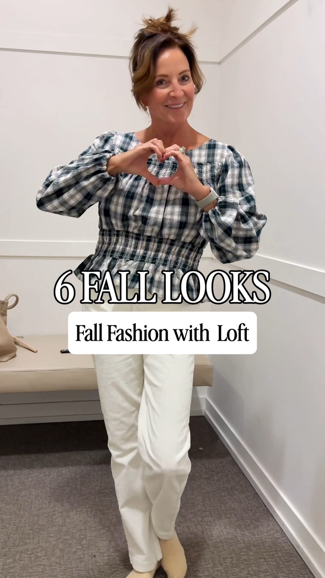 6 Easy Fall Outfits from LOFT

I mixed plaid, stripes, a cozy sweater and statement eyelet with ivory trousers and a satin skirt for six polished fall looks. Pairing the same top with corduroy trousers or a satin skirt changes the feel—an easy way to get more outfits from pieces you love.

#loveloft @loft