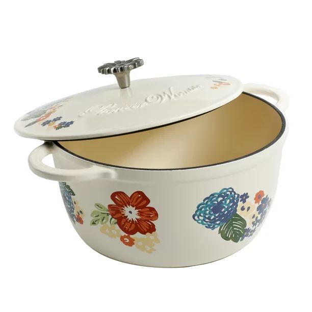 The Pioneer Woman Dazzling Dahlias 5-Quart Dutch Oven | Walmart (US)