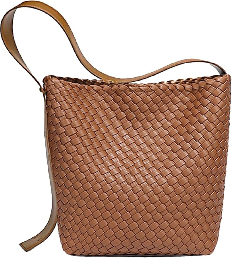 Fashion Woven Tote Bag for Women, Female Hobo Bag, Beach Handbag Purse, Travel Shoulder Bag with ... | Amazon (US)