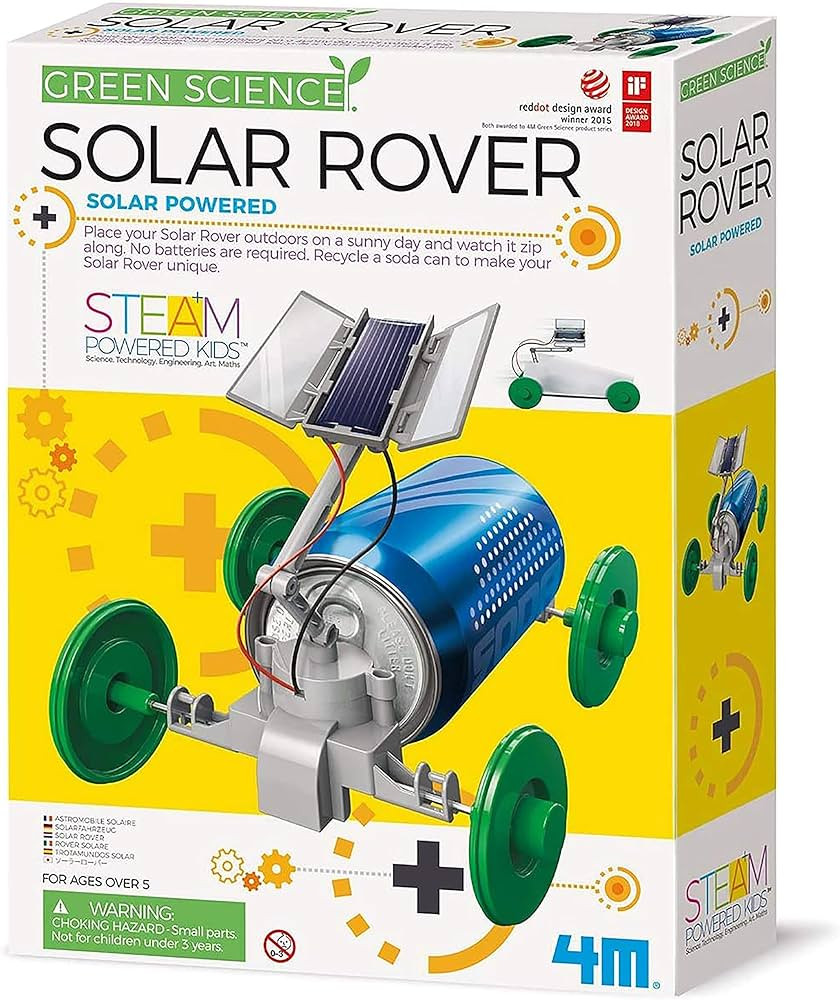4M Green Science Solar Rover, DIY STEAM Powered Kids Science Kit, Boys & Girls Ages 5+ | Amazon (US)