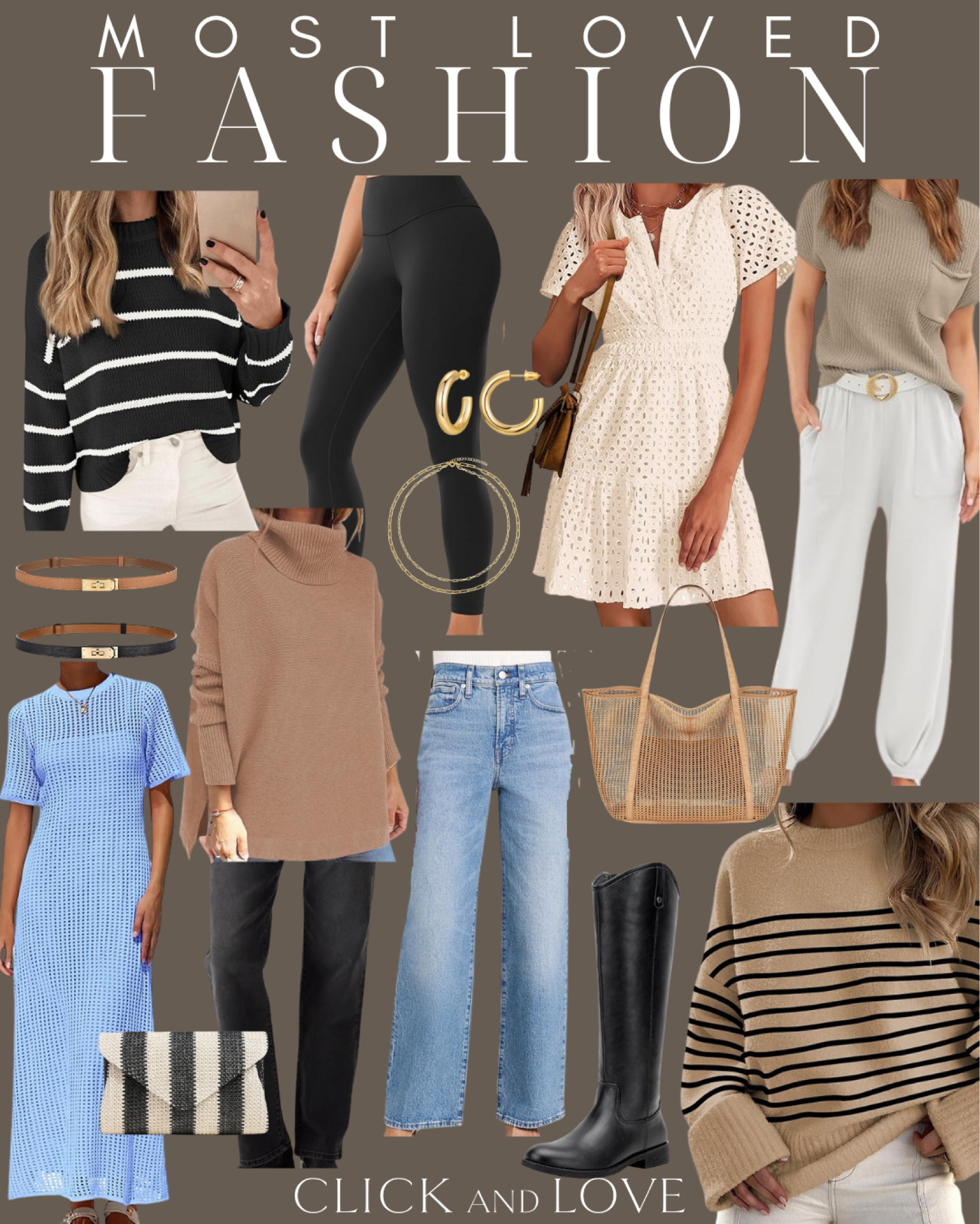 Amazon most loved fashion finds from this past week! Great finds to transition to spring and summer. 

Amazon fashion, fashion, fashion finds, outfit, outfit inspiration, clothing, budget friendly fashion, wardrobe, fashion accessories,amazon, Amazon fashion, ootd, budget friendly clothing, affordable clothes, spring fashion, striped sweater, closet staples, adorable fashion finds, striped sweater, jeans, skinny belts, eyelet dress, loungewear, sweatshirt, look for less,tall boots, boots, hoop earrings, gold hoops, lounge set, tote, clutch, leggings


#LTKSeasonal #LTKStyleTip #LTKMostLoved