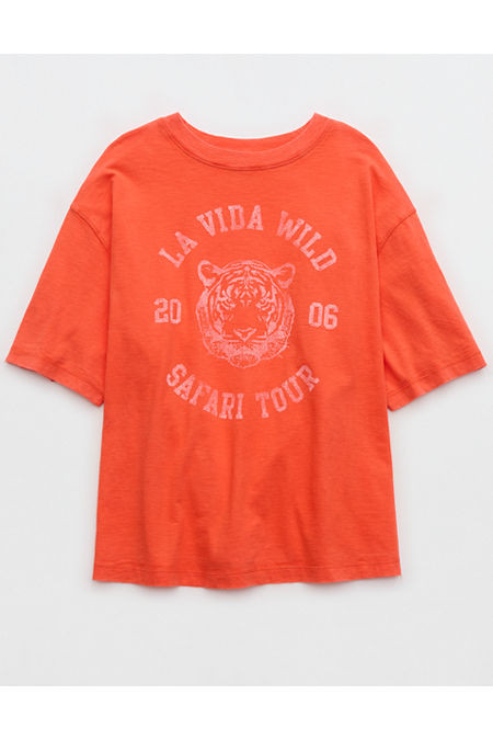 Aerie Relaxed T-Shirt Women's Orange Flare XXS | Aerie