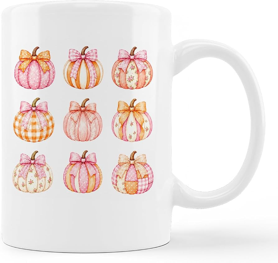 kunlisa Coquette Bow Pumpkin Fall Mug Cup 11oz | Amazon (US)