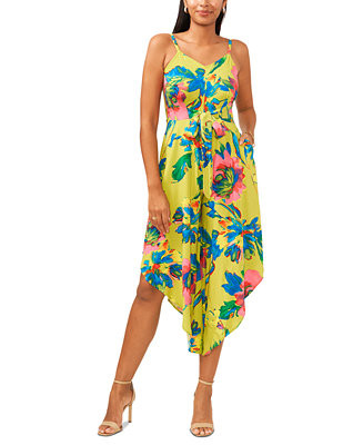 Printed Tie-Front Jumpsuit | Macy's