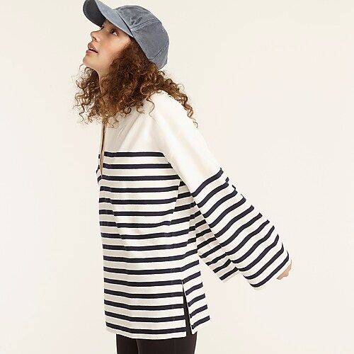 Mariner cloth tunic in stripe | J.Crew US