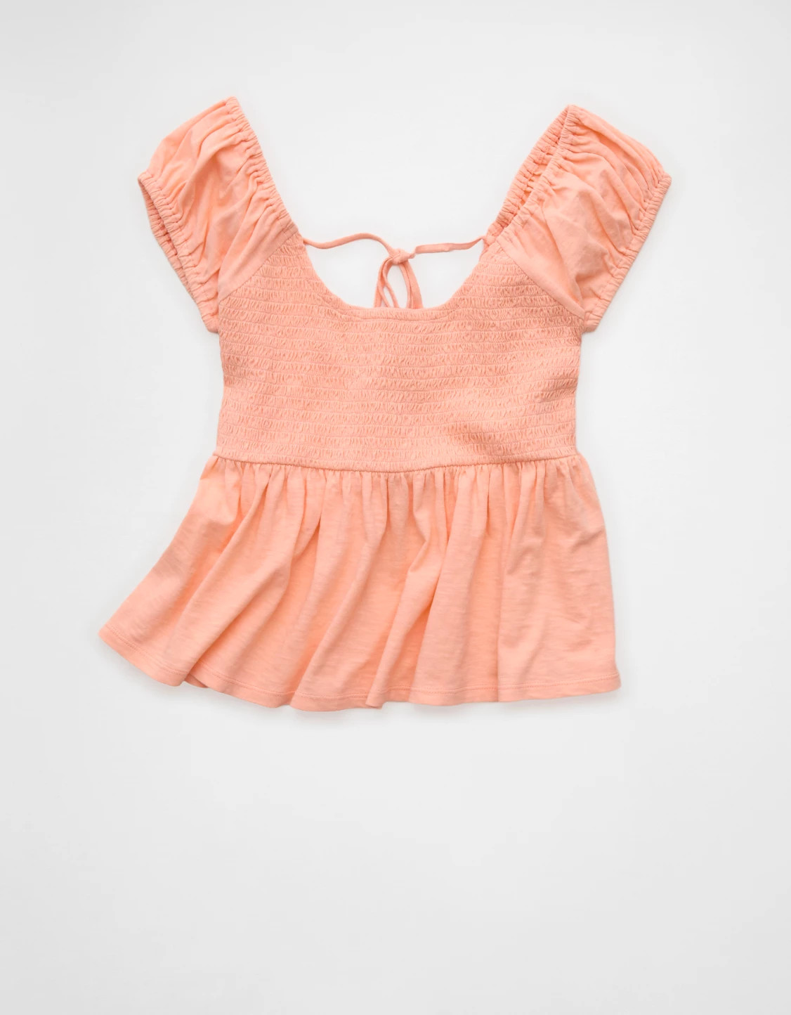 AE Sunchaser Babydoll Ruffle Tee | American Eagle Outfitters (US & CA)