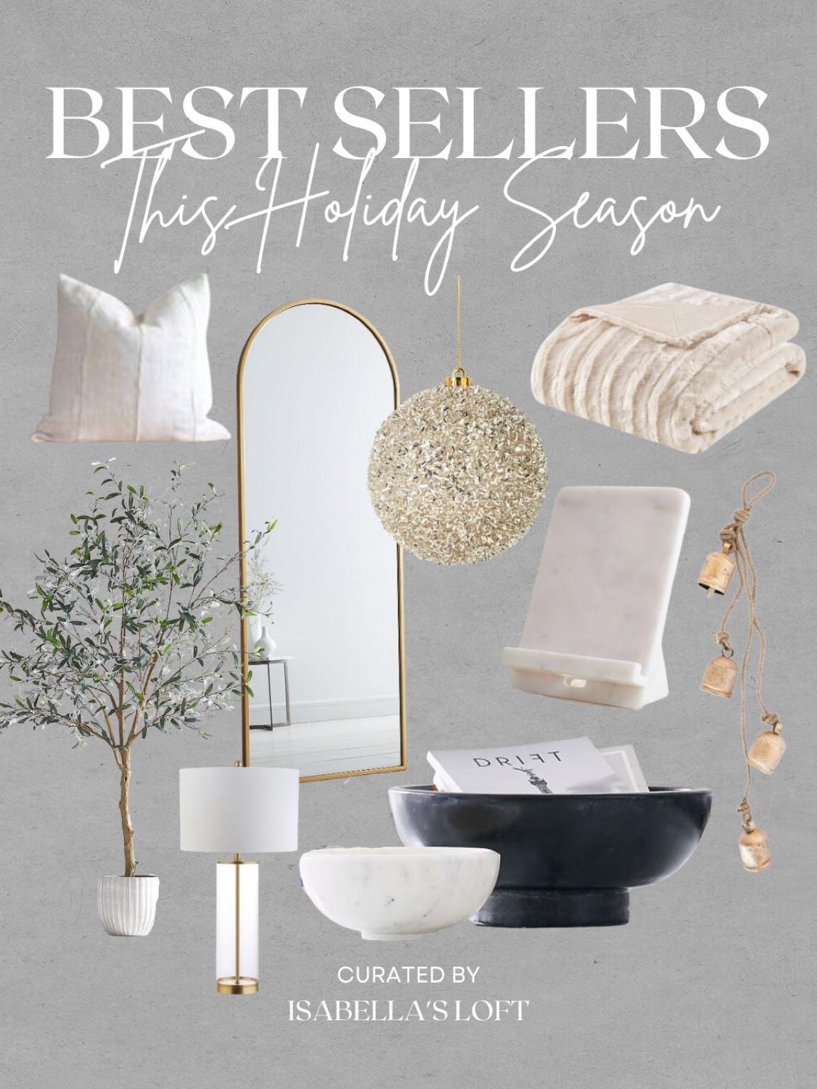 Best Sellers this Holiday Season 

Christmas, Christmas Decor, Gift Guide, Christmas tree, Garland, Media Console, Living Home Furniture, Bedroom Furniture, stand, cane bed, cane furniture, floor mirror, arched mirror, cabinet, home decor, modern decor, kitchen pendant lighting, unique lighting, Console Table, Restoration Hardware Inspired, ceiling lighting, black light, brass decor, black furniture, modern glam, entryway, living room, kitchen, throw pillows, wall decor, accent chair, dining room, home decor, rug, coffee table 