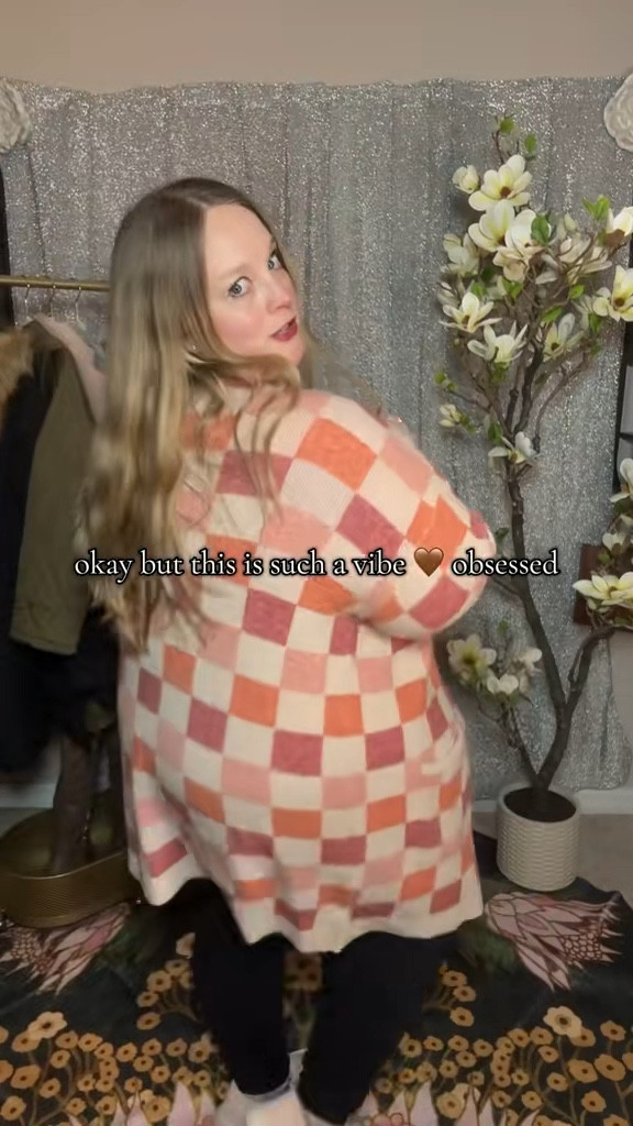 If you’re a lover of checkerprint, this cardigan is such a vibe — cozy, lightweight, and easy to throw on with anything. Plus size checkered cardigan, everyday layering piece, casual fall outfit, curve friendly sweater

#LTKootd #LTKPlusSize #LTKSeasonal