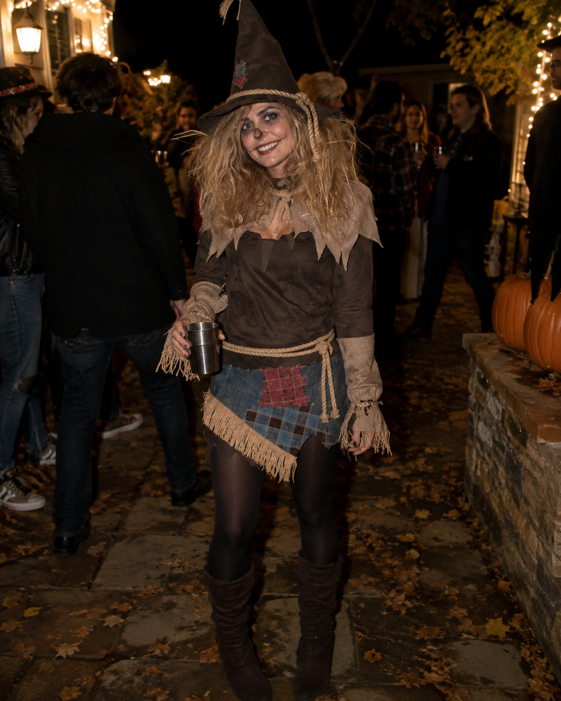 Such a fun Halloween costume without taking the whole thing too seriously 🎃 The patchwork skirt, pointed hat, distressed details and tall boots give this scarecrow witch look so much personality. Perfect for an outdoor Halloween party, pumpkin carving night or neighborhood get-together. #ScarecrowCostume #WitchCostume #HalloweenCostume #HalloweenParty #CuteHalloweenCostume #SpookySeason #FallHalloween #WomensCostume #HalloweenOutfitIdeas 

 #LTKSeasonal #LTKU #LTKSaleAlert