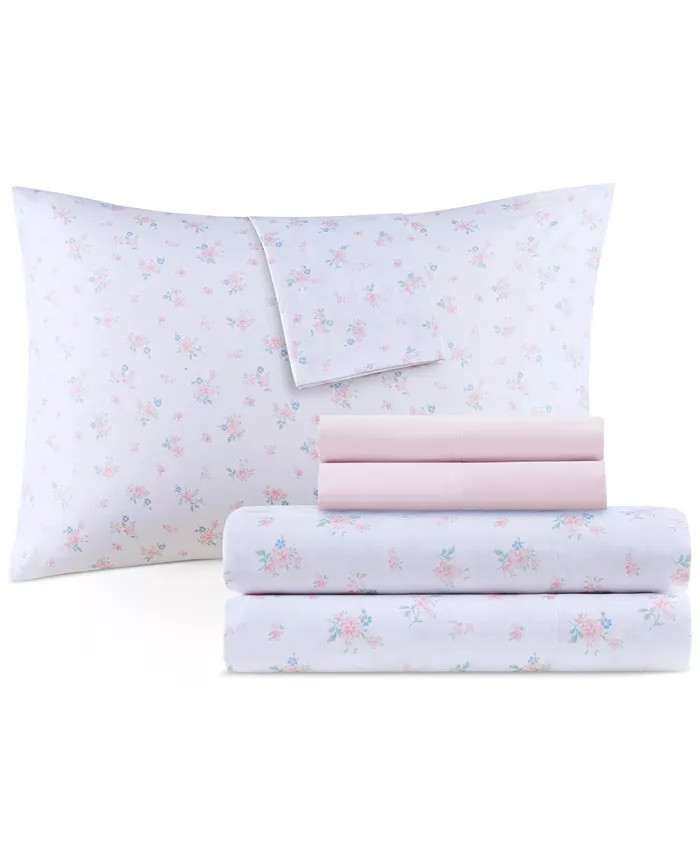 Design Lab Printed Microfiber 6-Pc. Sheet Set, Queen - Macy's | Macy's