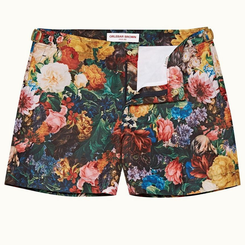 Setter - Rose/Buttercup Wild Roses Shorter-Length Swim Shorts | Orlebar Brown | Orlebar Brown
