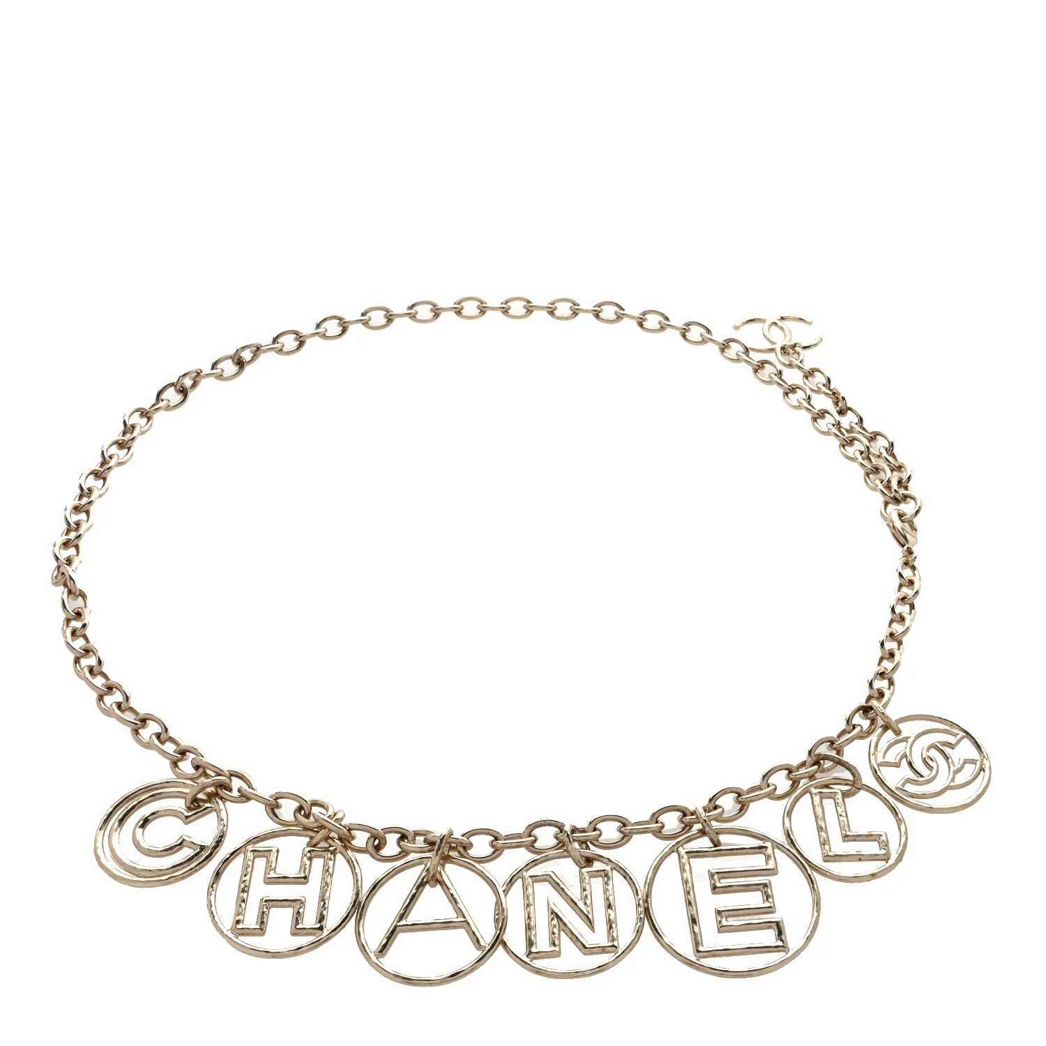 Metal Hoop Cuba Logo Belt Gold | FASHIONPHILE (US)