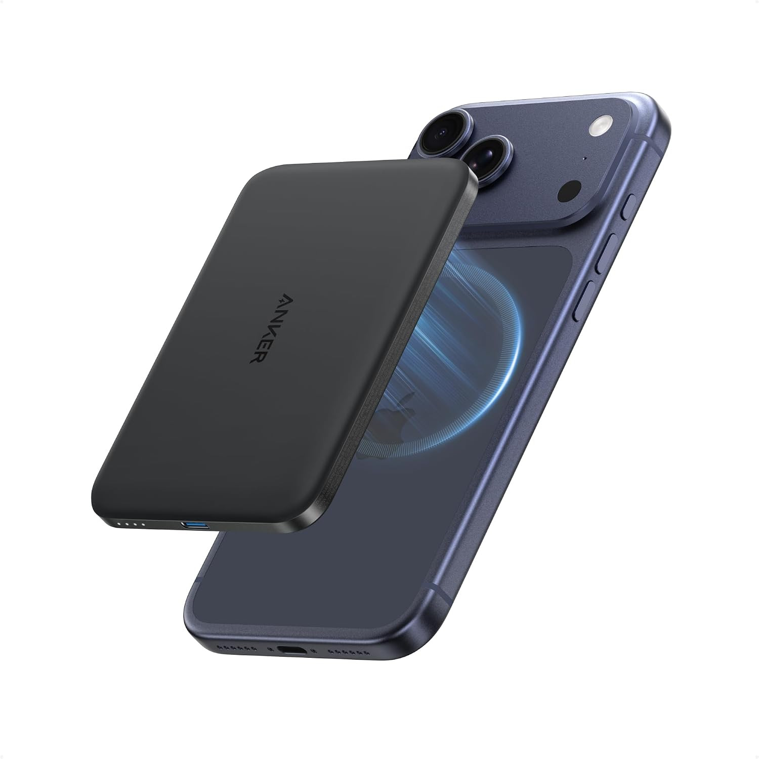 Anker Nano Magnetic Power Bank, 5,000mAh Qi2-Certified 15W Portable Charger | Amazon (US)