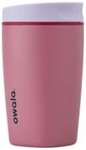 Owala SmoothSip Slider Insulated Stainless Steel Coffee Tumbler, Reusable Iced Coffee Cup, Hot Co... | Amazon (US)