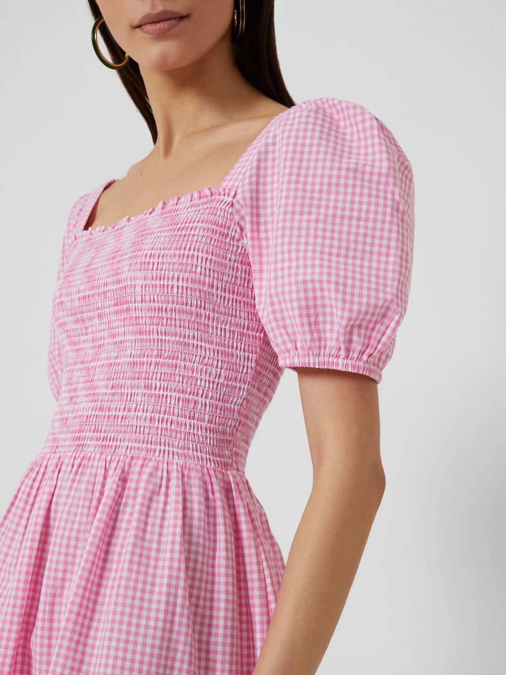 Artina Gingham Smocked Dress | French Connection (US)