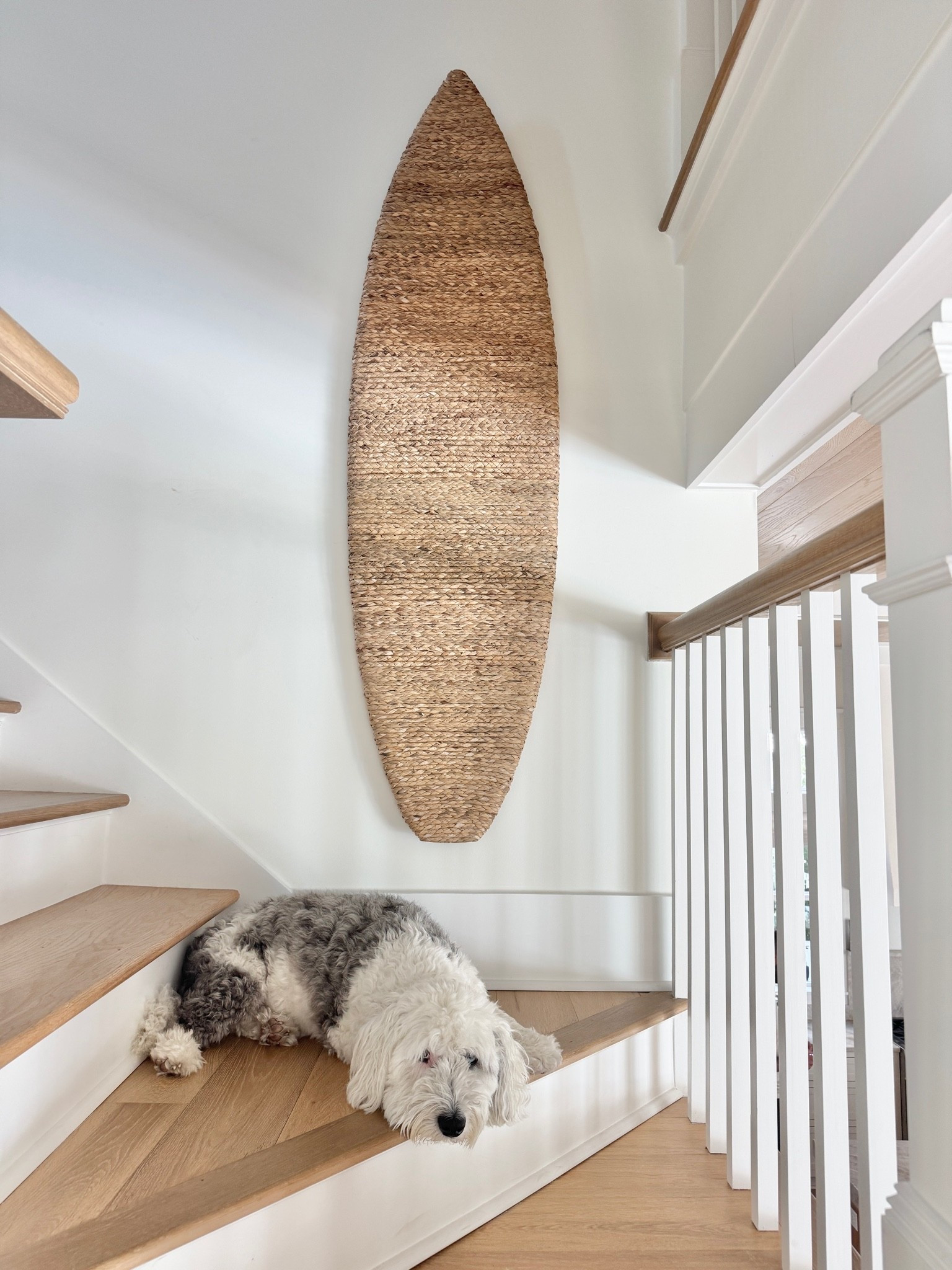 Woven surfboard decor.

#LTKHome