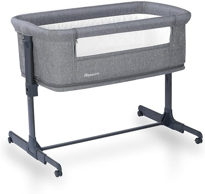 Portable Baby Bassinet Bed Double Layer Foldable Storage Crib Design Newborn Baby Crib Play Bed A... | Amazon (US)