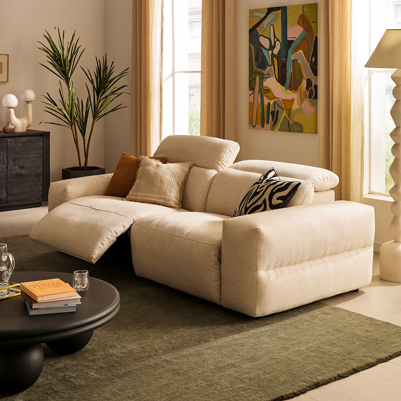 Jaron Performance Fabric Recliner Sofa | Castlery | Castlery US