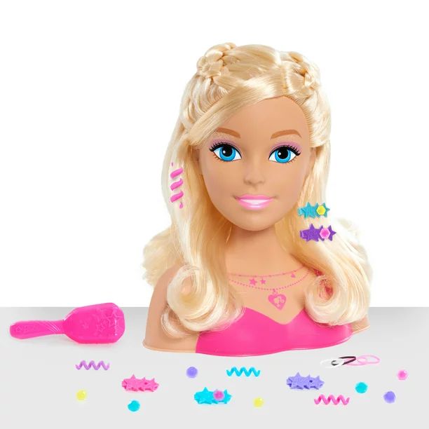 Just Play Barbie Fashionistas 20 Piece Styling Head for Kids, Blonde Hair, Preschool Ages 3 up - ... | Walmart (US)