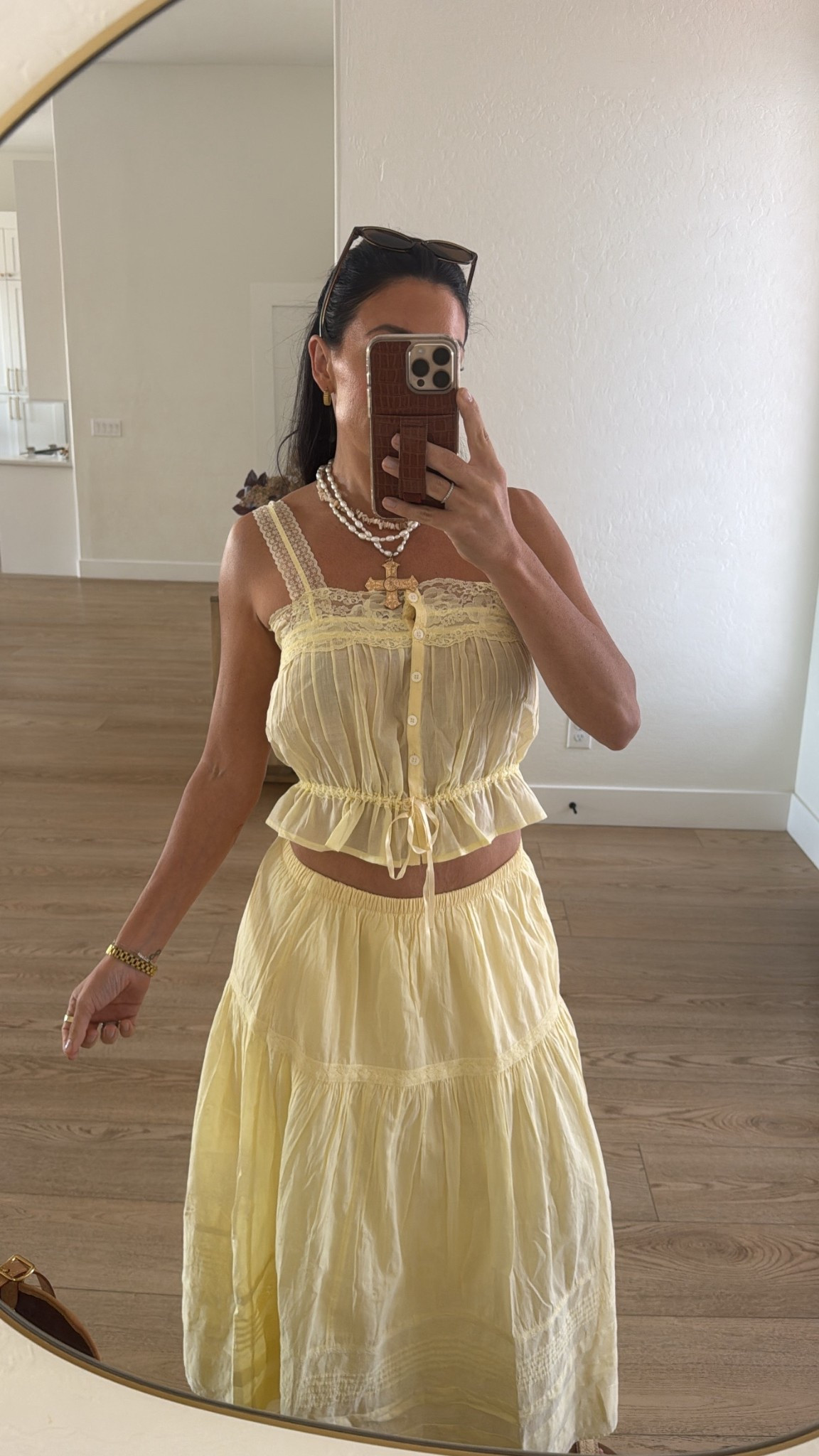 On a yellow kick! Sharing my @abercrombie skirt set on sale now with code SPRINGAF // size XS 

Yellow outfit 
Skirt set 


#LTKootd #LTKTravel #LTKSeasonal